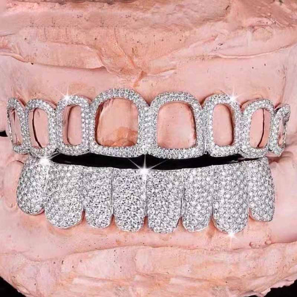 Open Face Moissanite Grillz