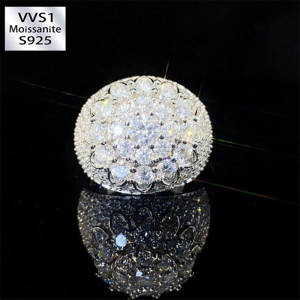 Moissanite Dazzling Dome Ring