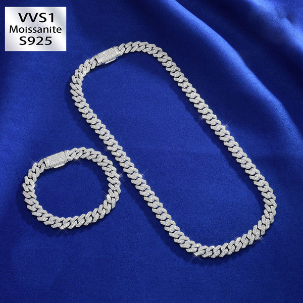 10mm Moissanite Diamond Cuban Chain