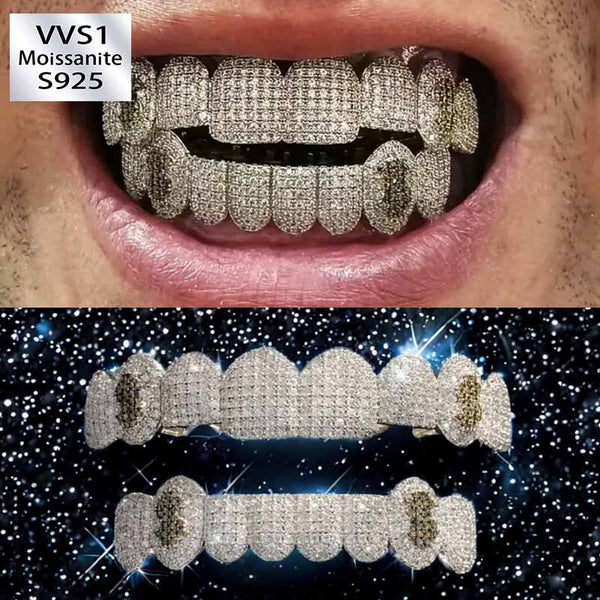 Moissanite Dollar Sign Grillz